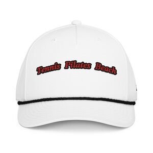 White Tennis Pilates Beach Cap
